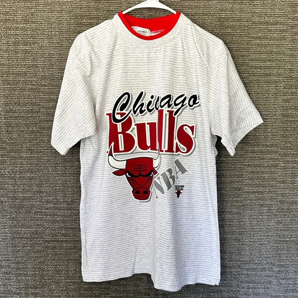 Vintage 90s Chicago Bulls NBA NOS T-Shirt Sz Lg NWOT Deadstock (Made in USA) - Picture 1 of 4